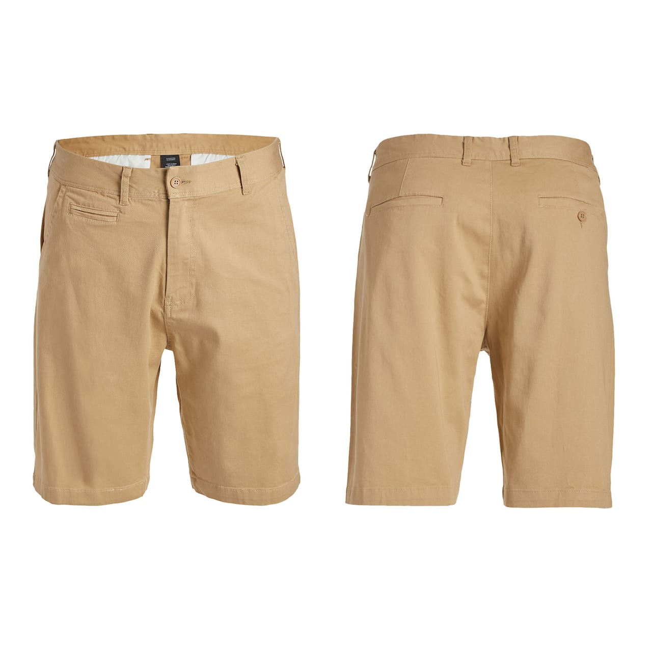 Galaxy by Harvic Men's Flat Front Slim Fit Stretch Chino Shorts